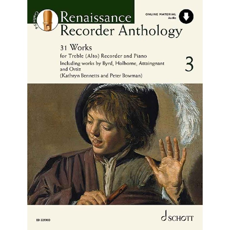 Renaissance recorder anthology partition flûte à bec