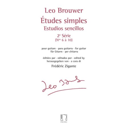 Leo brouwer etudes simples partition