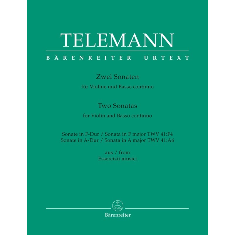 Telemann sonates pour violon partition