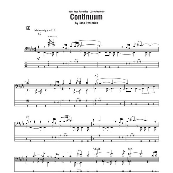 jaco pastorius omnibook partition