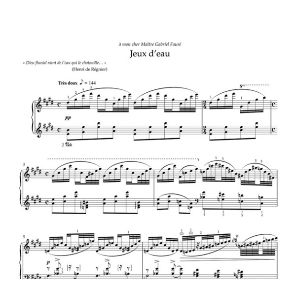 ravel partition jeux d'eau