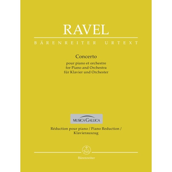 Ravel concerto en sol partition piano