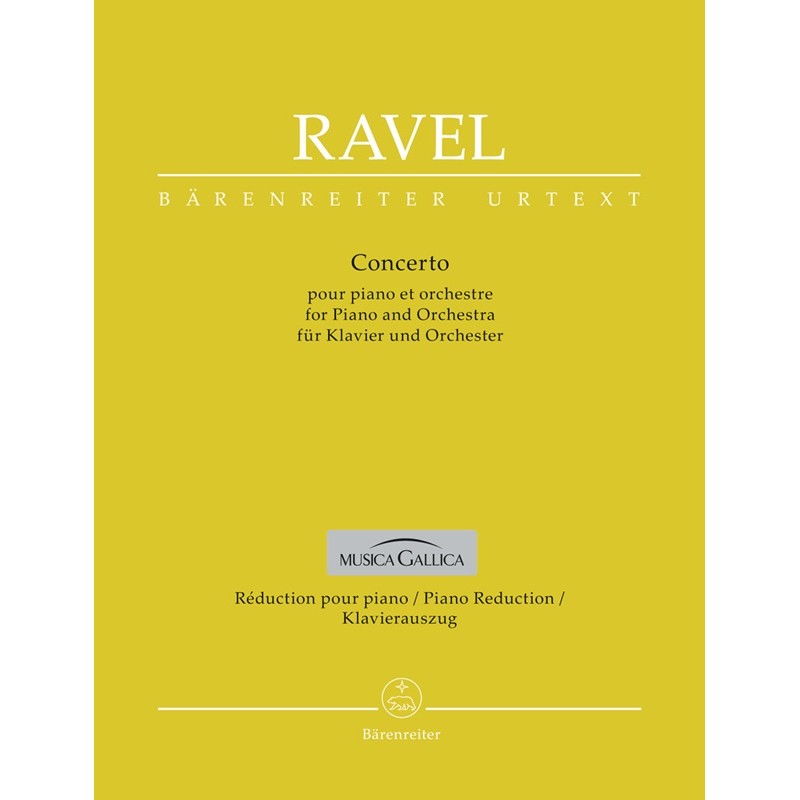 Ravel concerto en sol partition piano