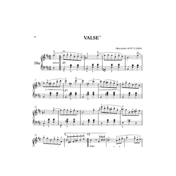 Chopin valses opus 69 partition