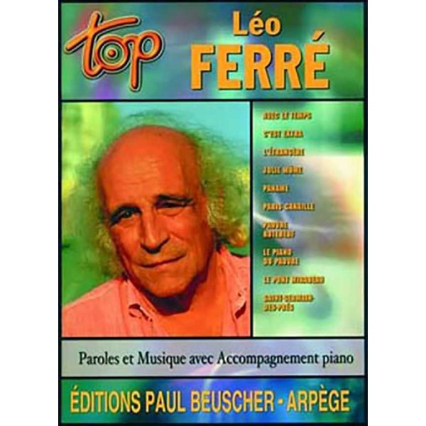 Top Léo Ferré partition Paul Beuscher