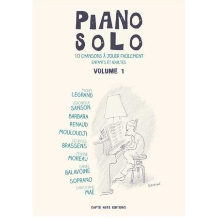 Piano solo 10 chansons à jouer facilement partition