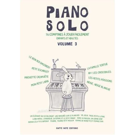 piano solo 16 partitions de comptines partition