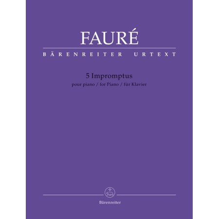 gabriel faure 5 impromptus partition