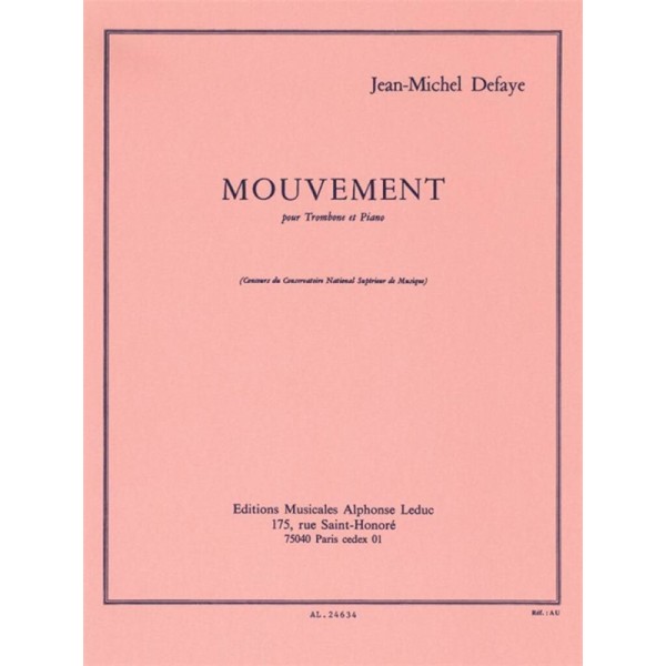 Defaye mouvement partition trombone