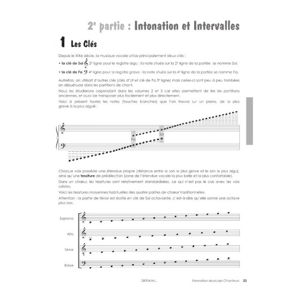 formation musicale chanteurs volume 1 partition