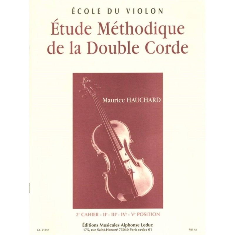 étude méthodique de la double corde au violon