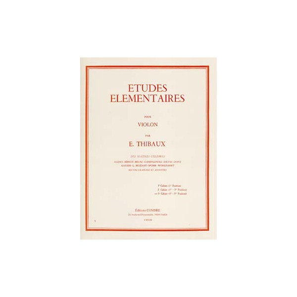 thibaux études elementaires volume 3 partition