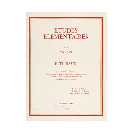 thibaux études elementaires volume 3 partition