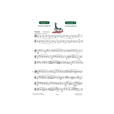 l'apprenti clarinettiste partition