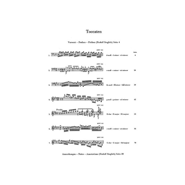 bach toccatas partition piano