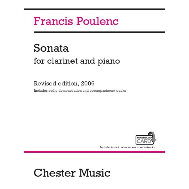 poulenc sonate clarinette partition