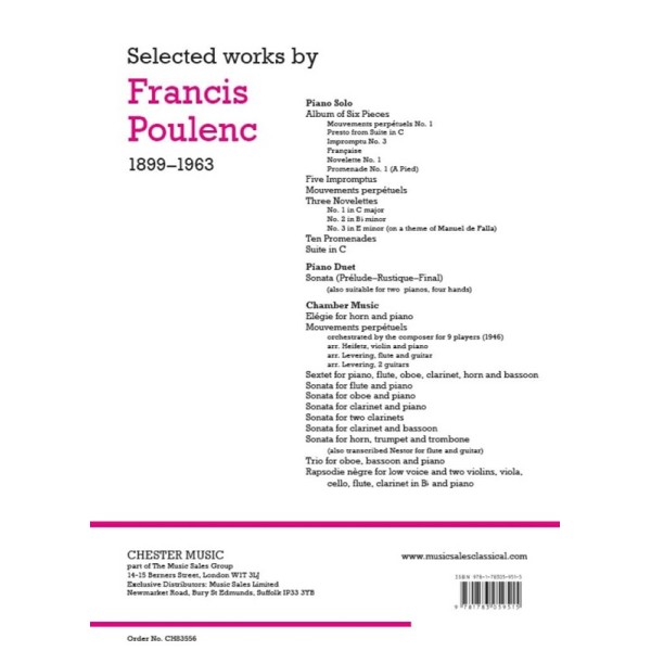 poulenc sonate clarinette partition