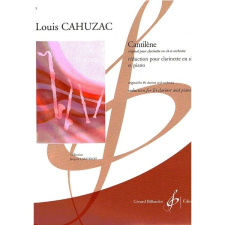 cahuzac cantilene partition clarinette