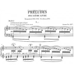 Debussy préludes partition imprimée