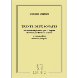 Partition CIMAROSA Sonates piano cahier 1