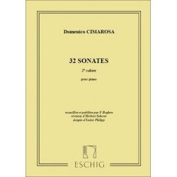 Partition Cimarosa Sonates pour piano cahier 2