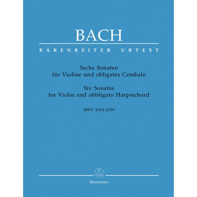 Partition BACH Sonates pour violon