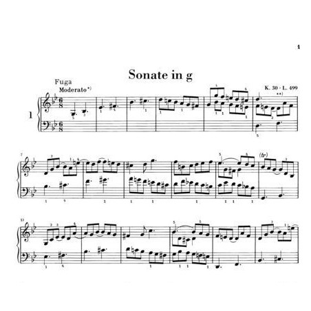 Scarlatti sonates pour piano partition