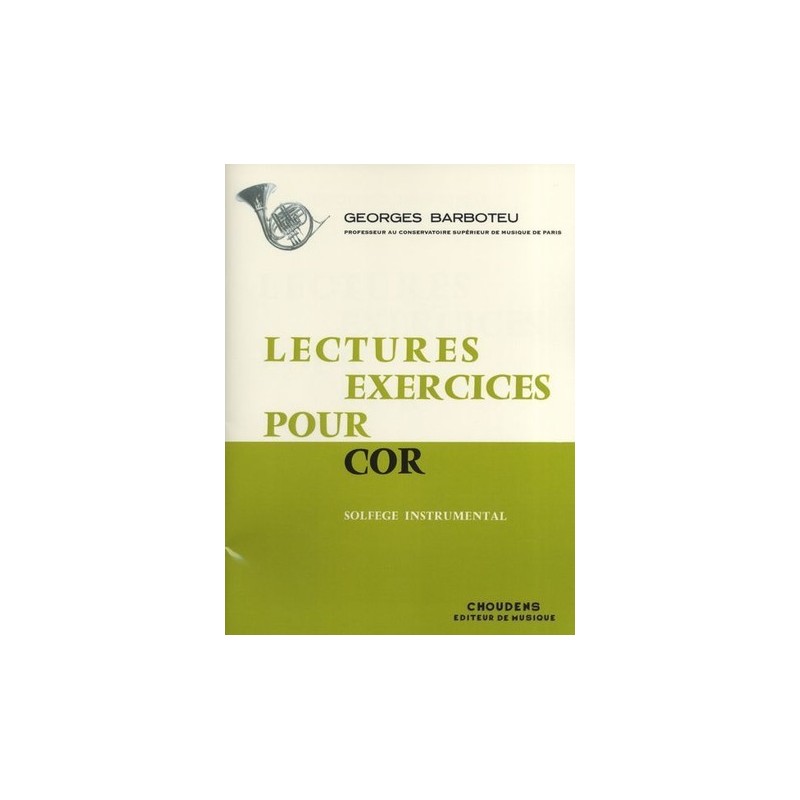 barboteu lectures exercices partition