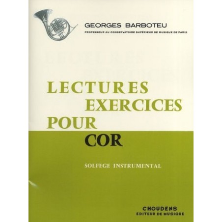 barboteu lectures exercices partition