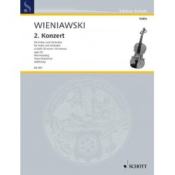 Partition Wieniawski CONCERTO EN RE mineur N°2 OP22