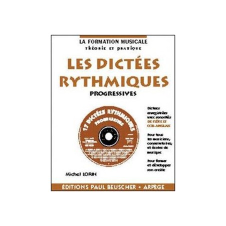 Michel Lorin les dictées rythmiques progressives partition