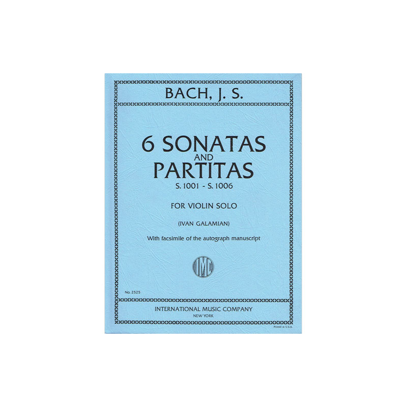 bach sonates et partitas galamian partition