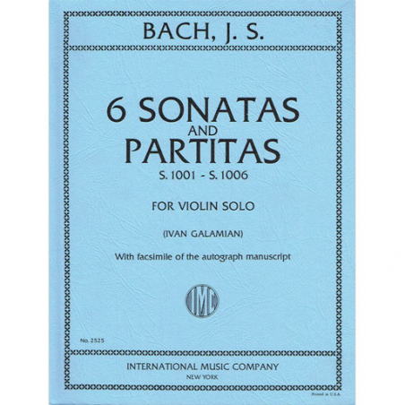 bach sonates et partitas galamian partition