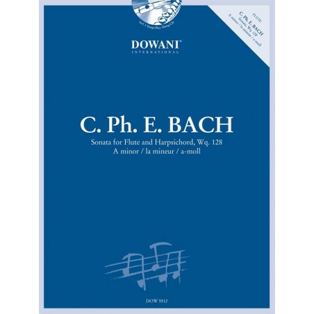 CARL PHILIPP EMMANUEL BACH SONATE EN LA MINEUR POUR FLUTE ET PIANO DOWANI