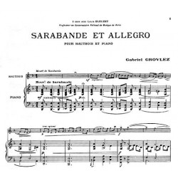 grovlez sarabande et allegro partition