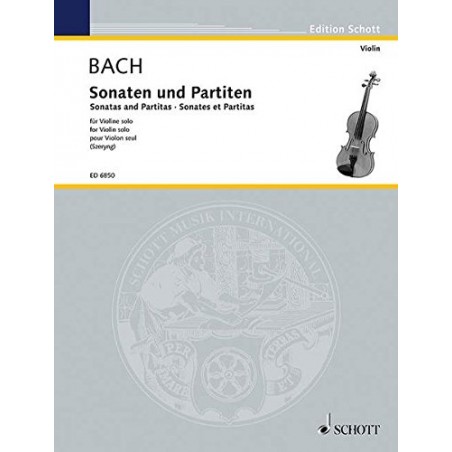 BACH SONATES ET PARTITAS VIOLON SZERYNG ED6850 LE KIOSQUE A MUSIQUE