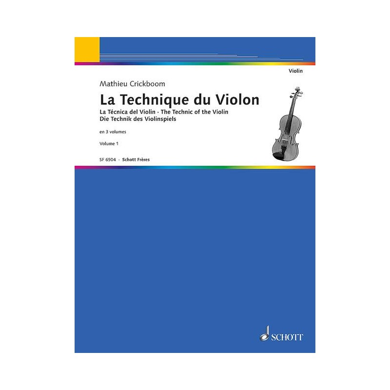 crickboom la technique du violon partition