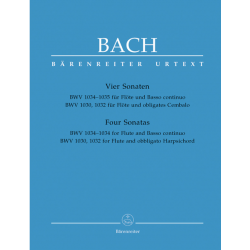 Bach 4 sonates pour flûte partition