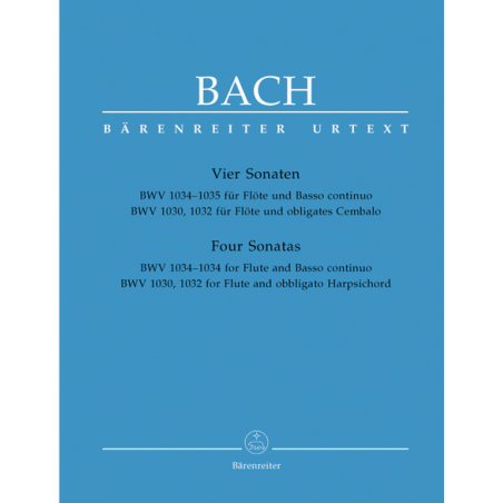 Bach 4 sonates pour flûte partition