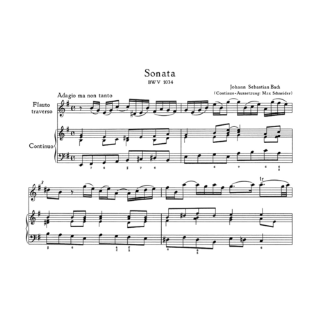 Bach 4 sonates pour flûte partition