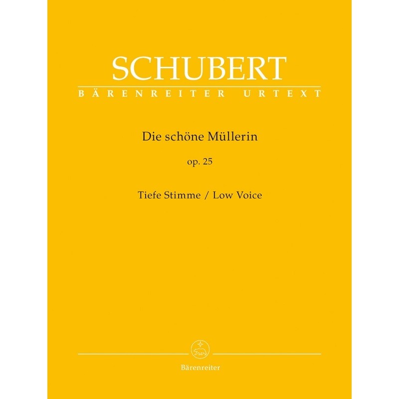 Schubert la belle meunière partition