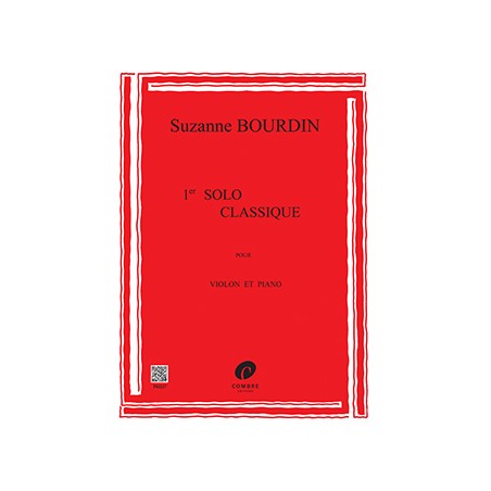 suzanne bourdin premier solo classique partition