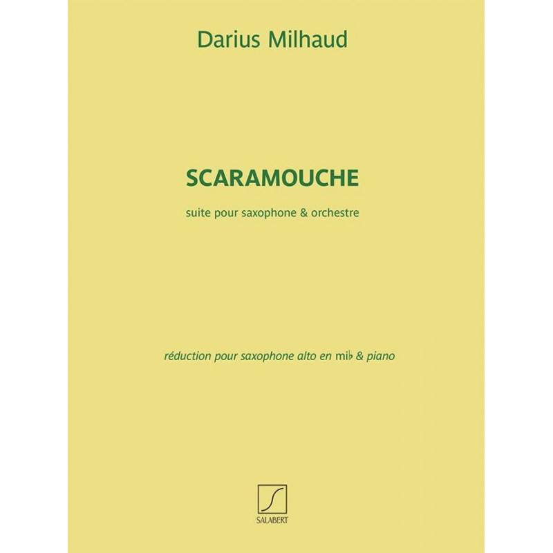 darius milhaud scaramouche partition saxo