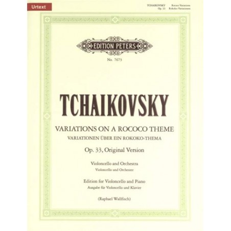 Tchaïkovski variations sur un thème rococo partition