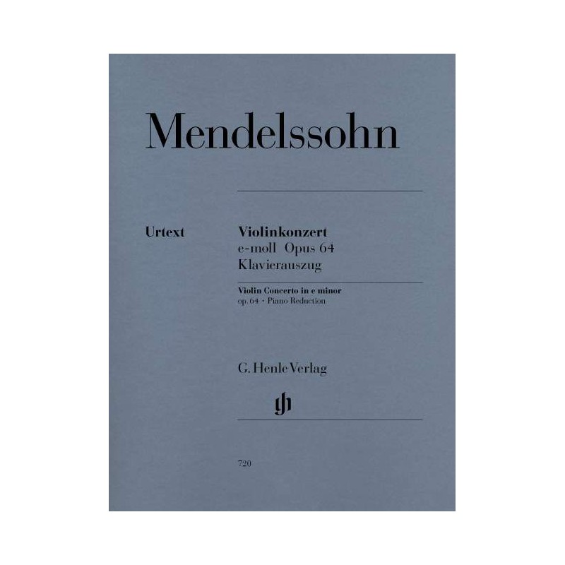 MENDELSSOHN CONCERTO VIOLON EDITION URTEXT HENLE HN720