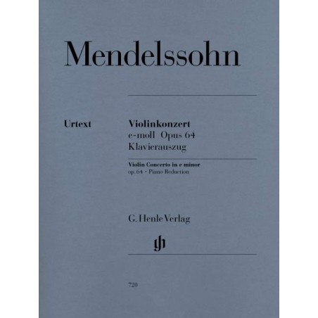 MENDELSSOHN CONCERTO VIOLON EDITION URTEXT HENLE HN720