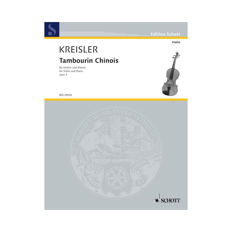 Kreisler tambourin chinois partition violon