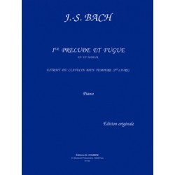 partition bach prélude et fugue n°1