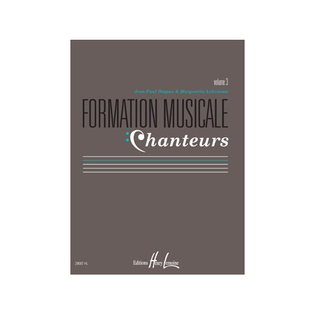 Despax formation musicale chanteurs partition