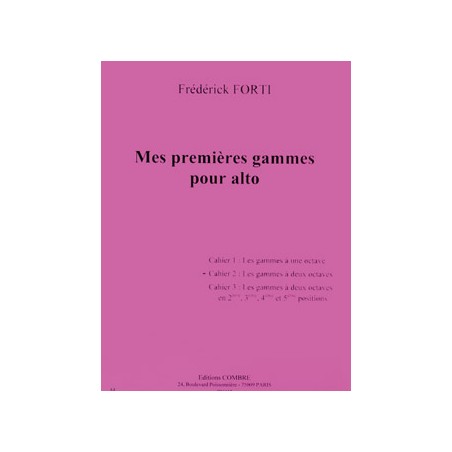 FREDERICK FORTI MES PREMIERES GAMMES POUR ALTO C06613